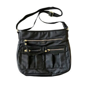 Tutilo‎ Black Nylon Crossbody Travel Bag Purse Classic Style Organizing Bag Luxe